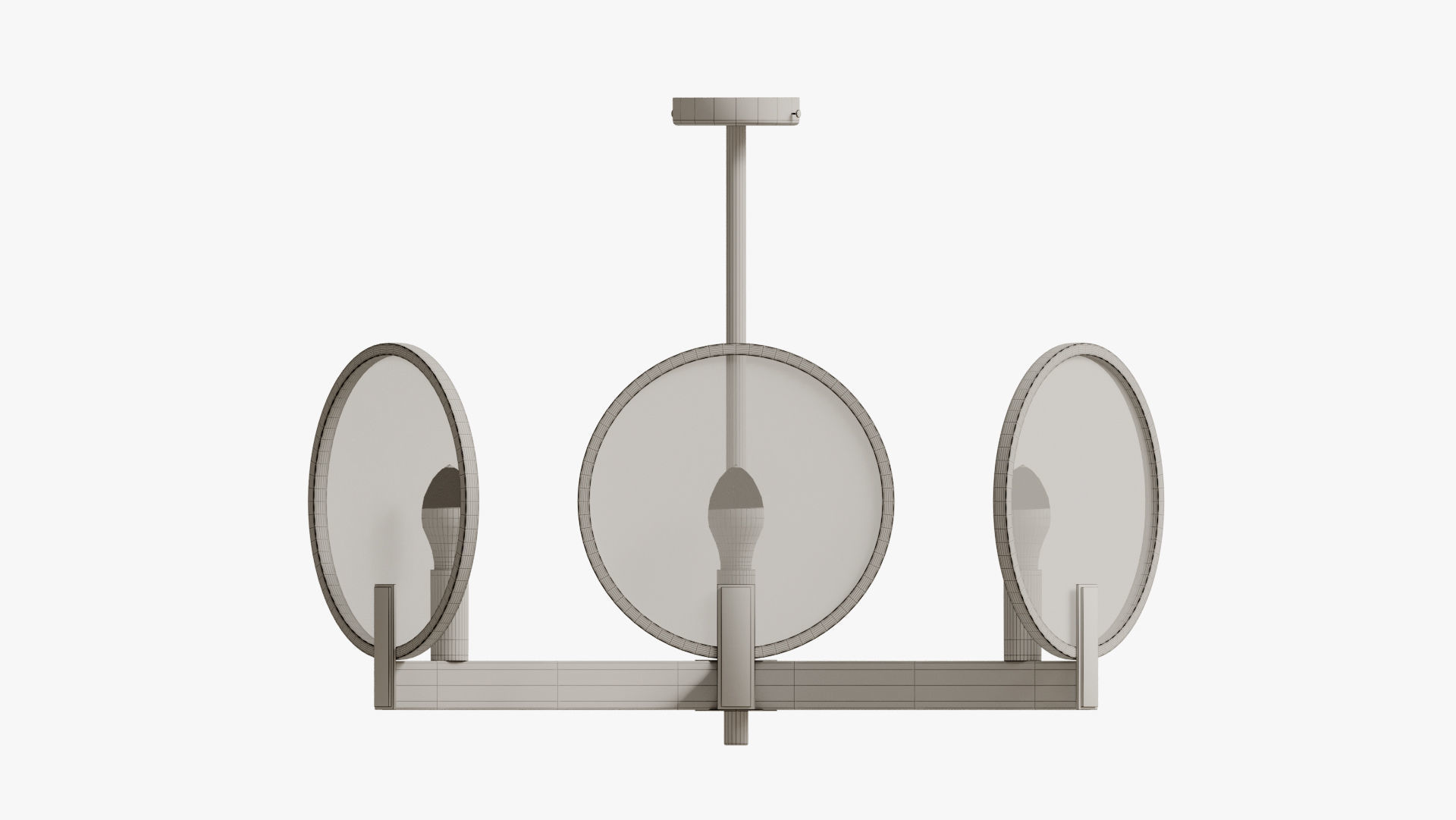 Chandelier Plate Refractor Round 3D model_6