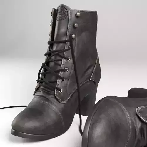 Female boots Diesel 3D model Female boots Diesel 3D model