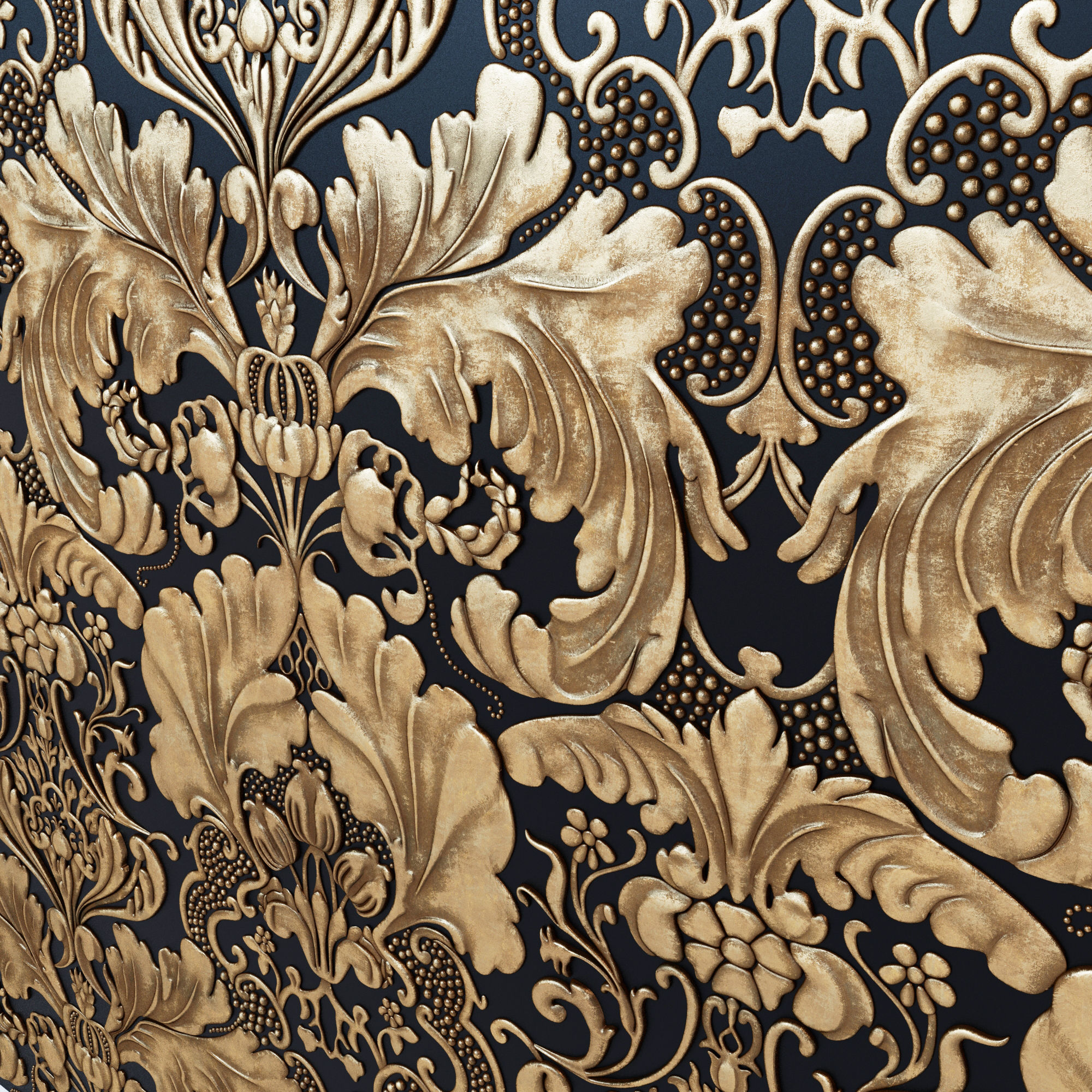 Lincrusta wallcoverings Italian Renaissance 3D model_2