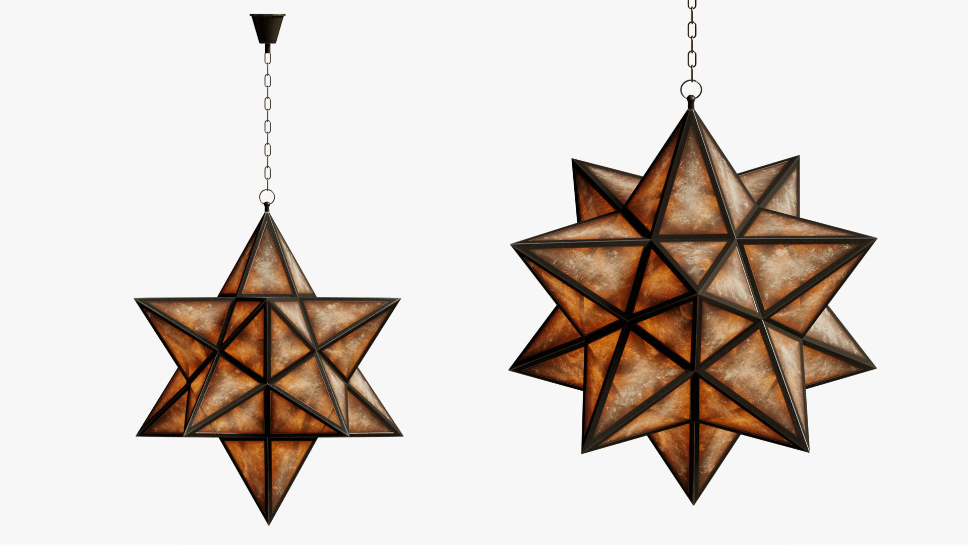 LAMP BLACK STAR SMOKE 3D model_2