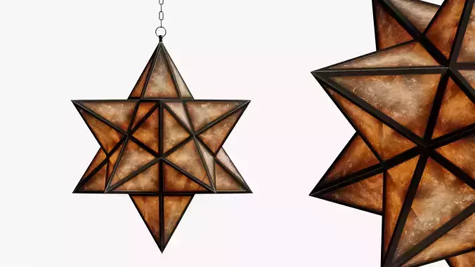 LAMP BLACK STAR SMOKE 3D model