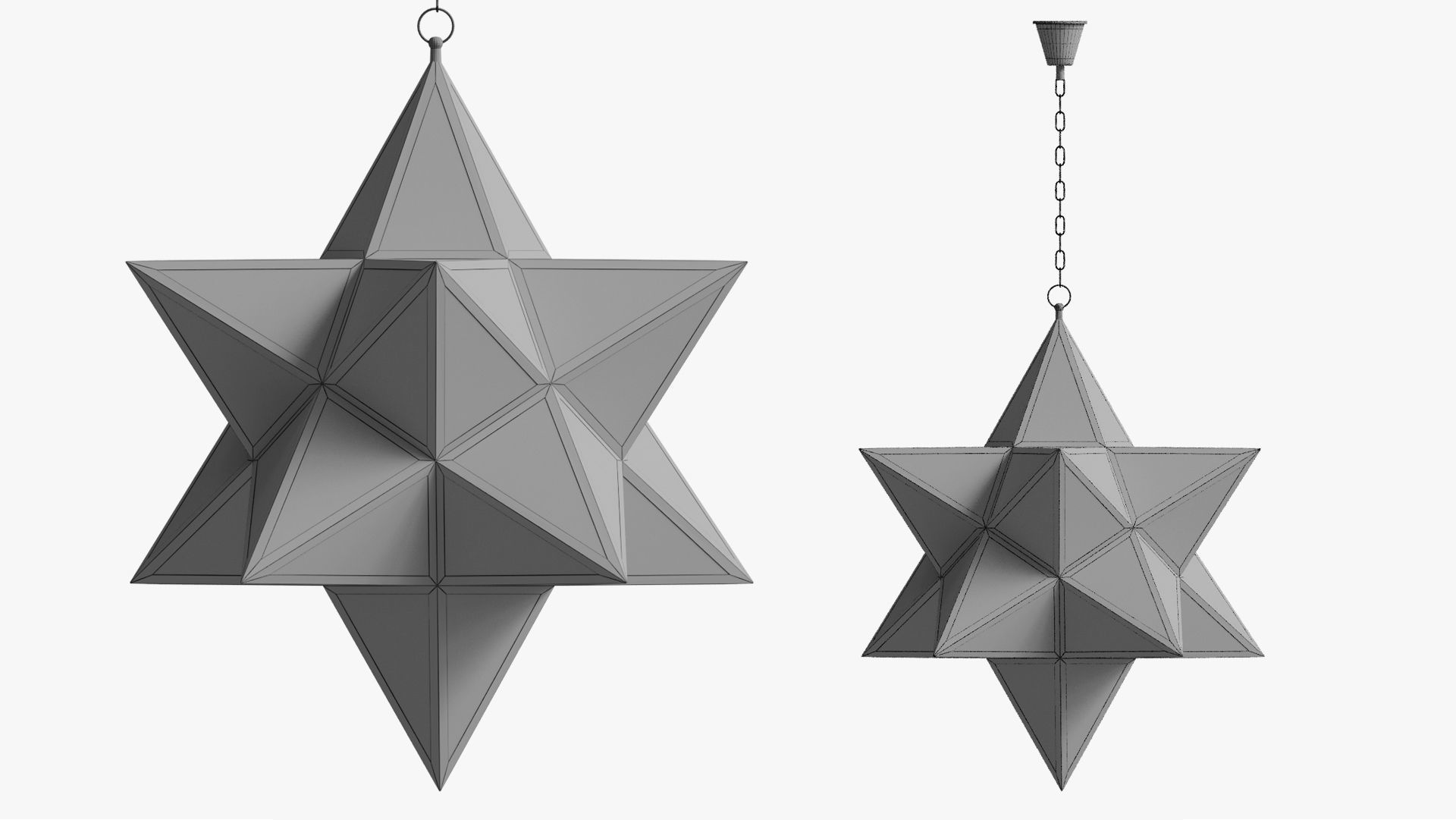 LAMP BLACK STAR SMOKE 3D model_8