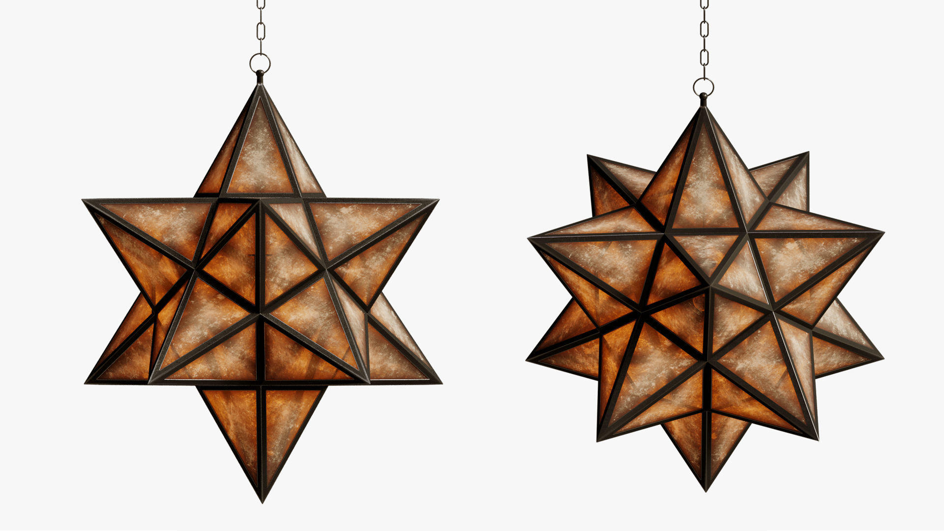 LAMP BLACK STAR SMOKE 3D model_1