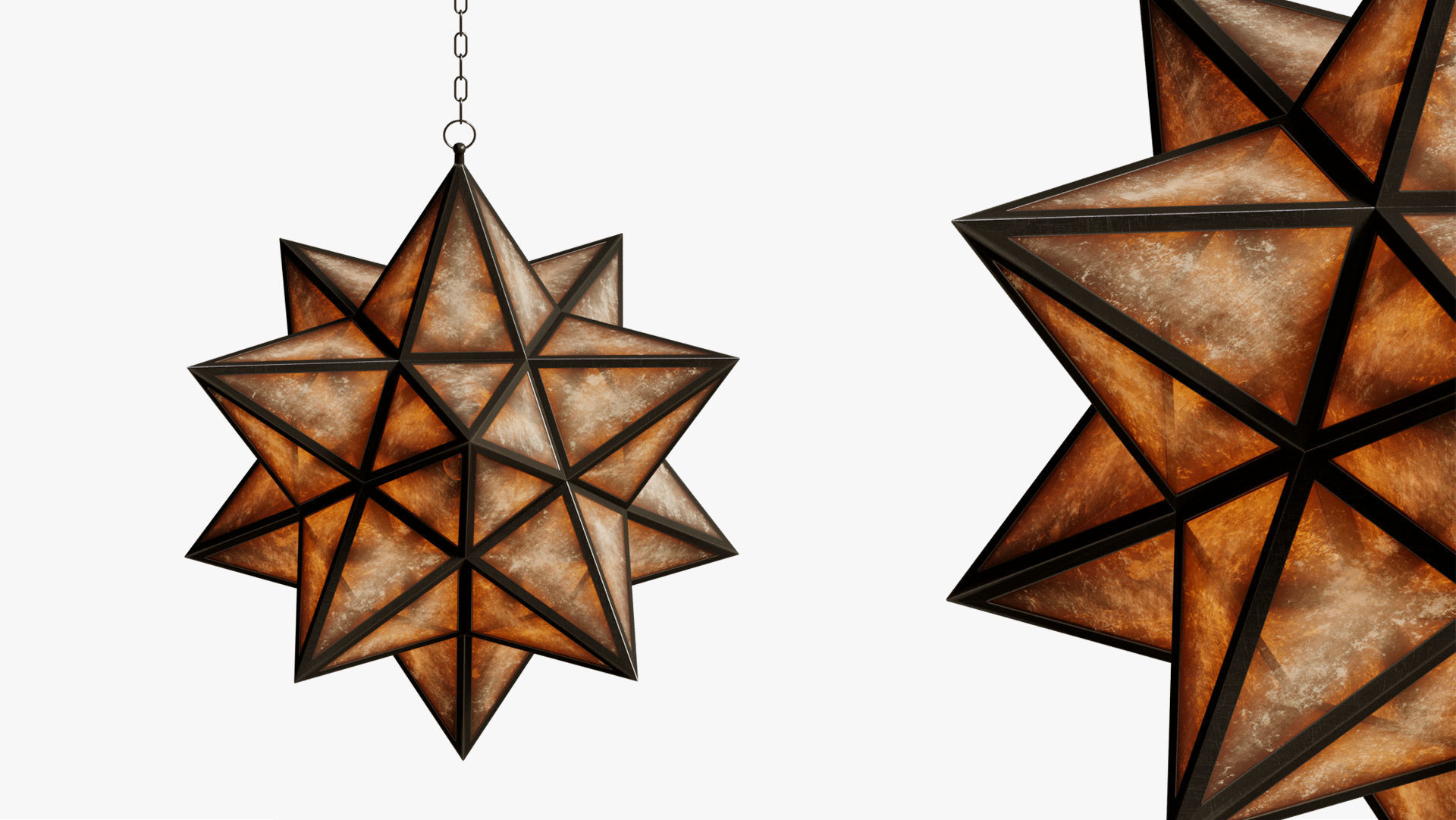 LAMP BLACK STAR SMOKE 3D model_3