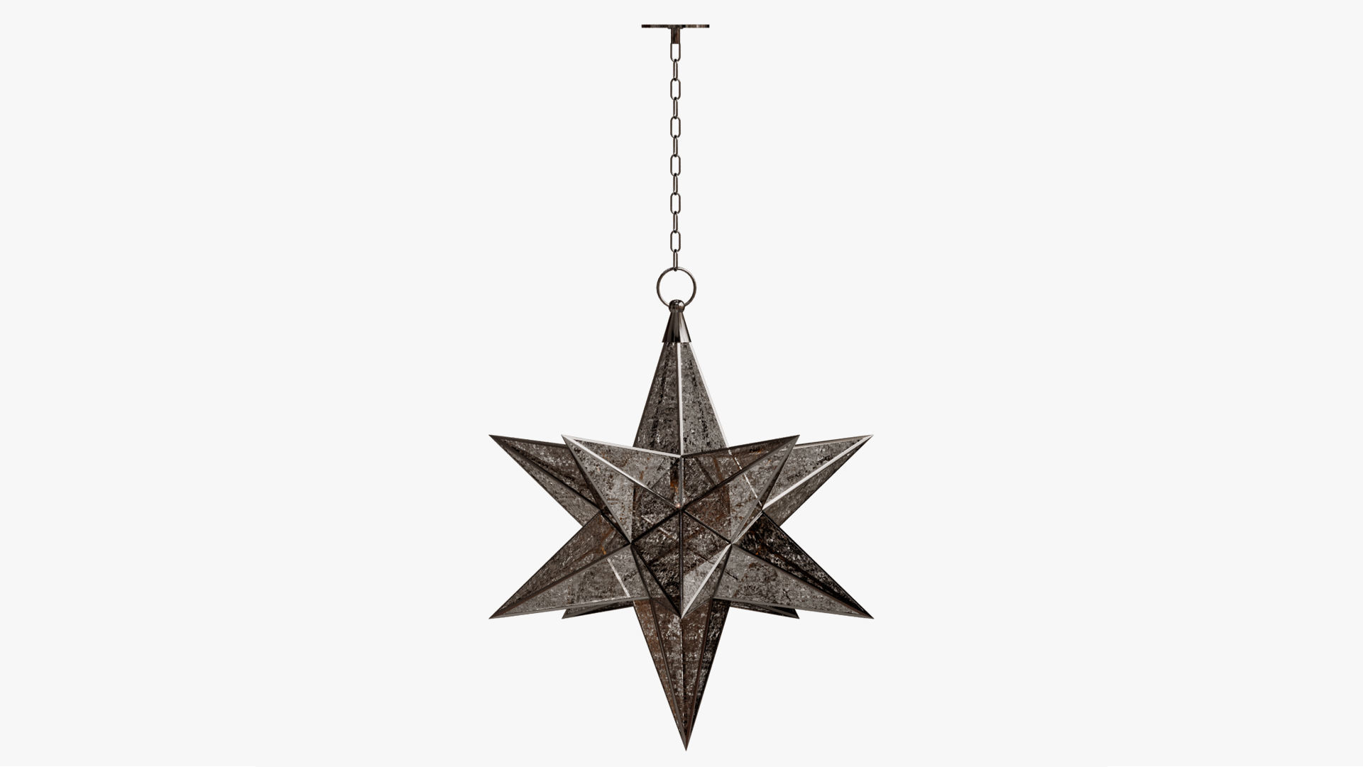  CHANDELIER BLACK STAR 3D model_7