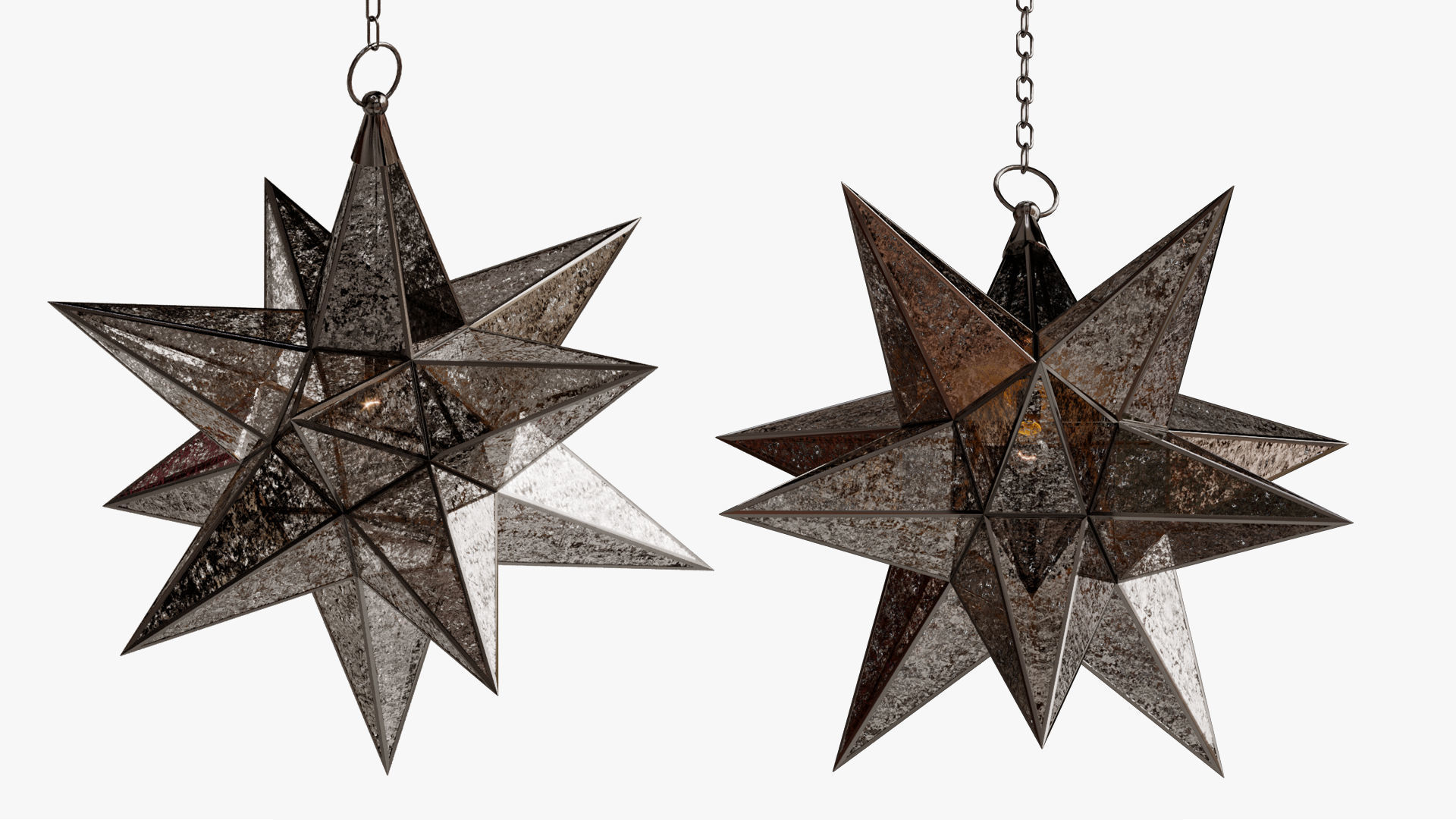  CHANDELIER BLACK STAR 3D model_4