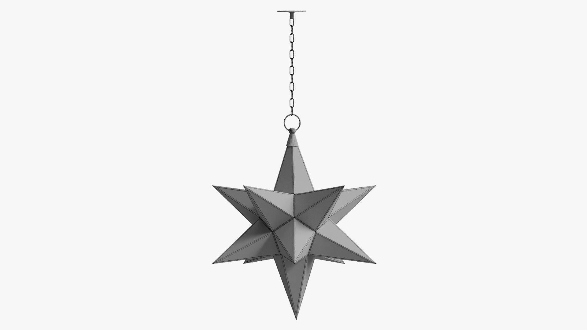  CHANDELIER BLACK STAR 3D model_11