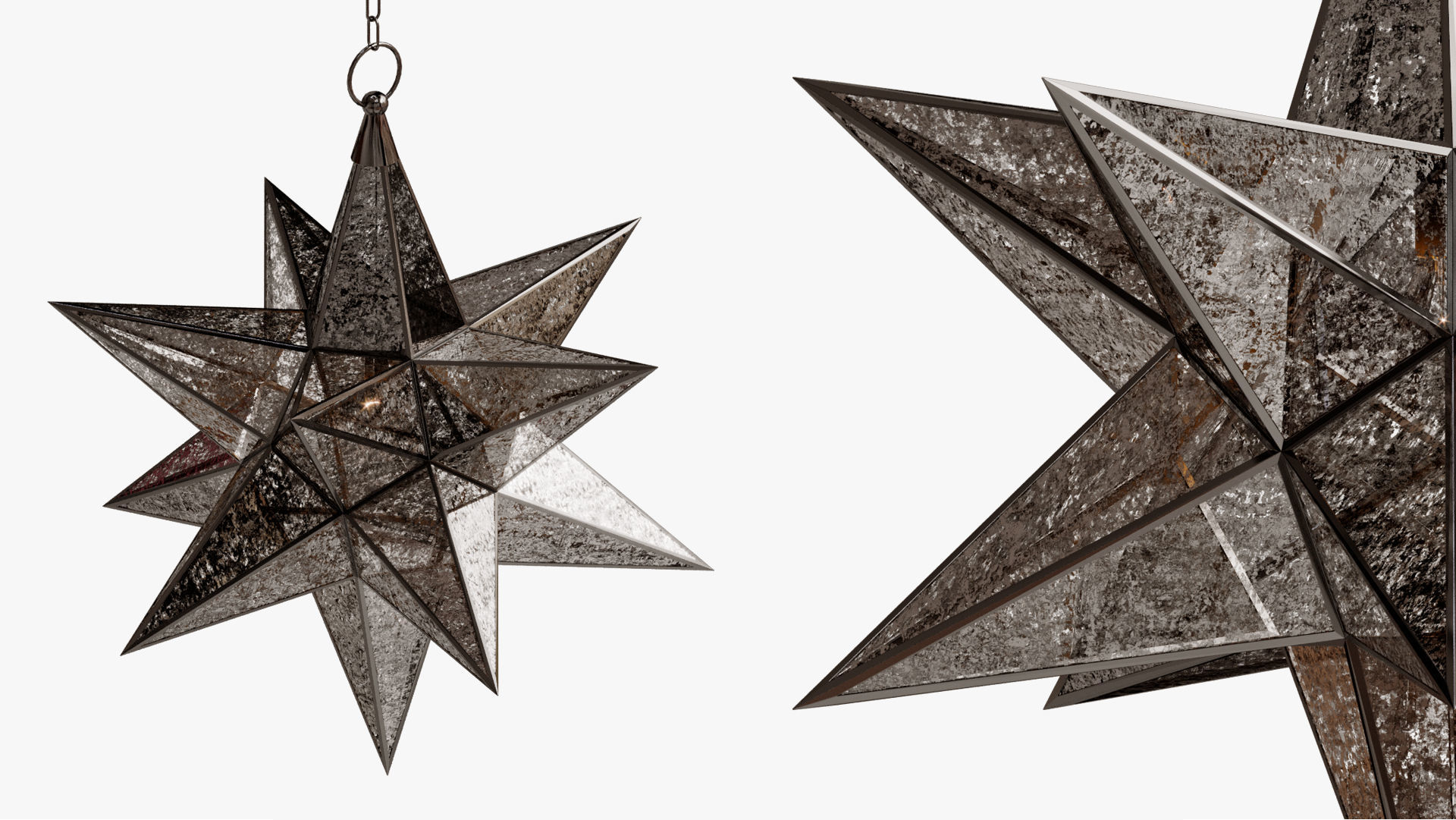  CHANDELIER BLACK STAR 3D model_5