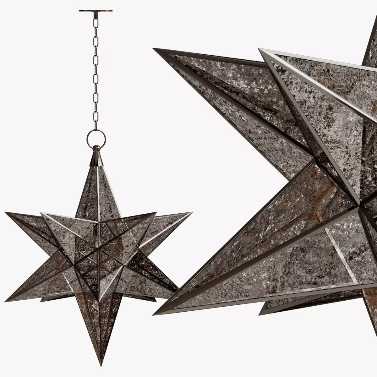  CHANDELIER BLACK STAR 3D model_0