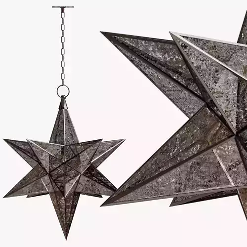 CHANDELIER BLACK STAR 3D model