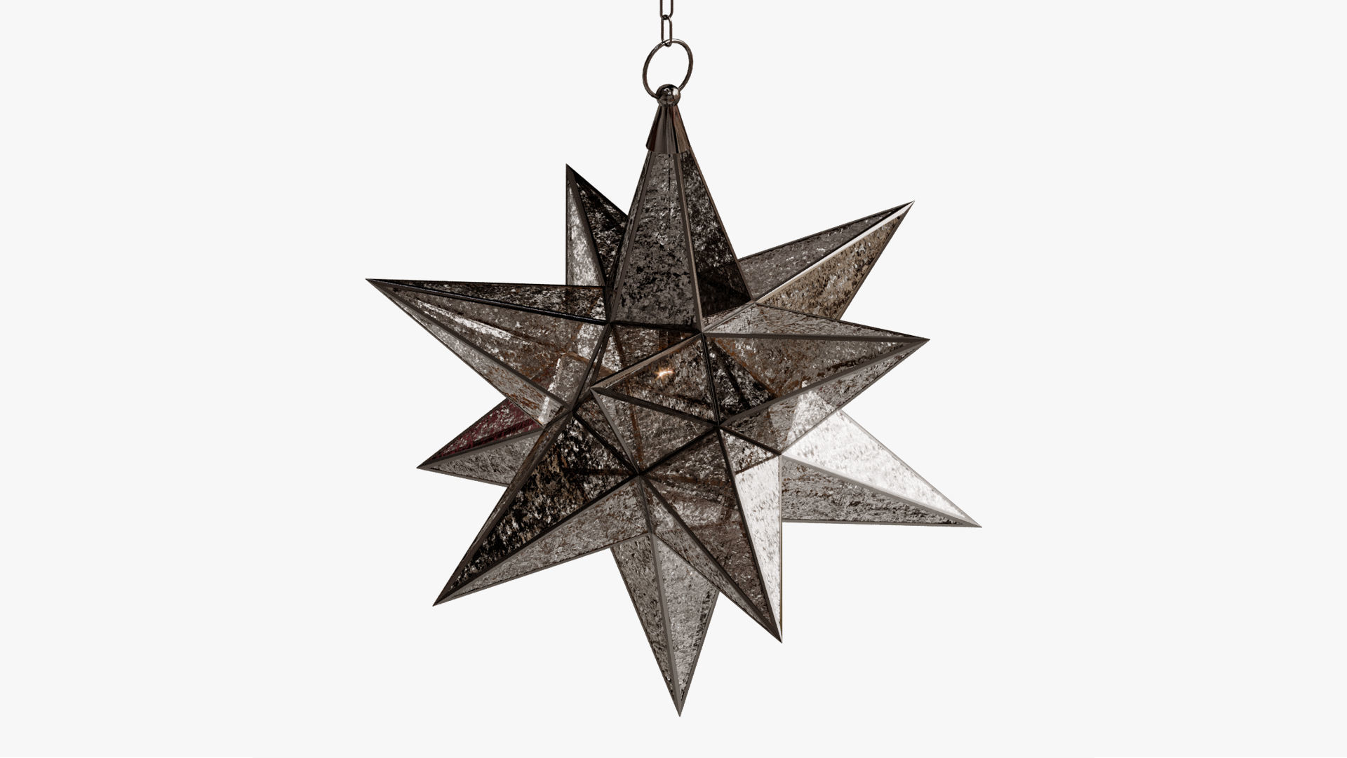  CHANDELIER BLACK STAR 3D model_8