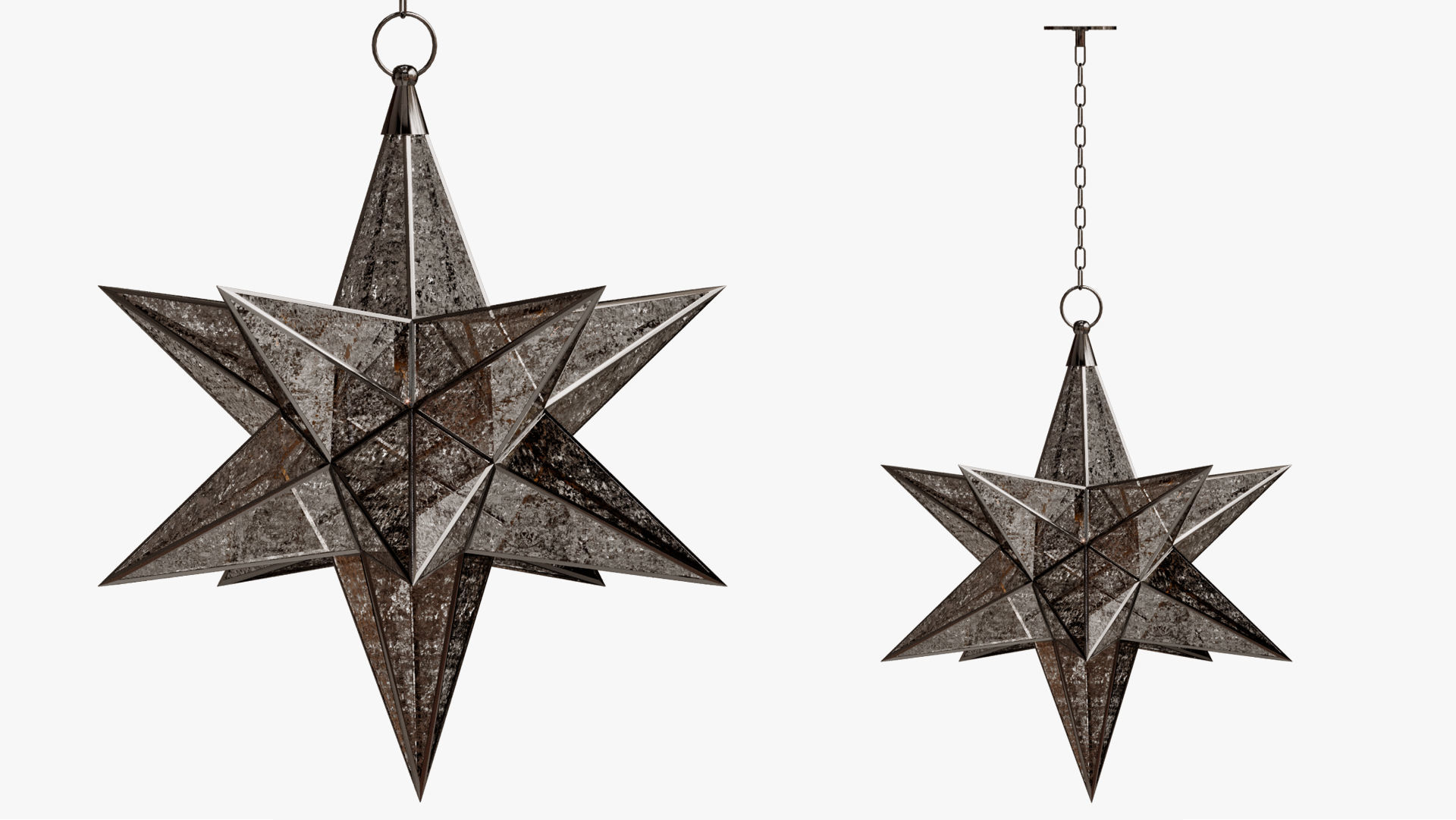  CHANDELIER BLACK STAR 3D model_2