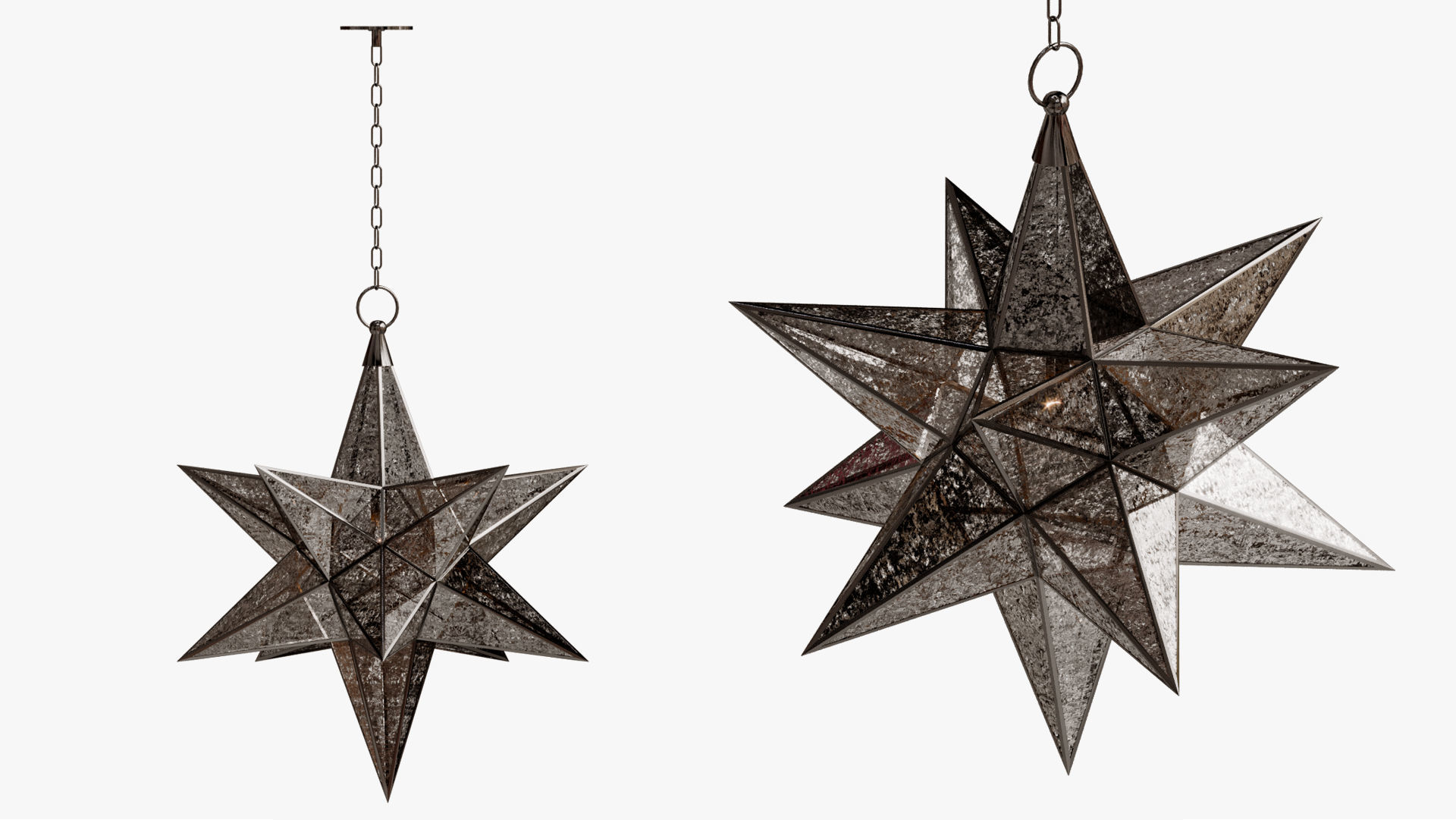  CHANDELIER BLACK STAR 3D model_3