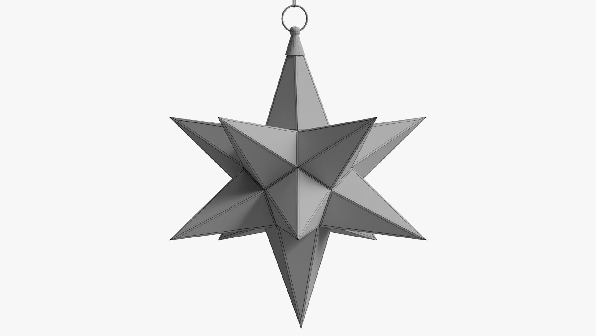  CHANDELIER BLACK STAR 3D model_12