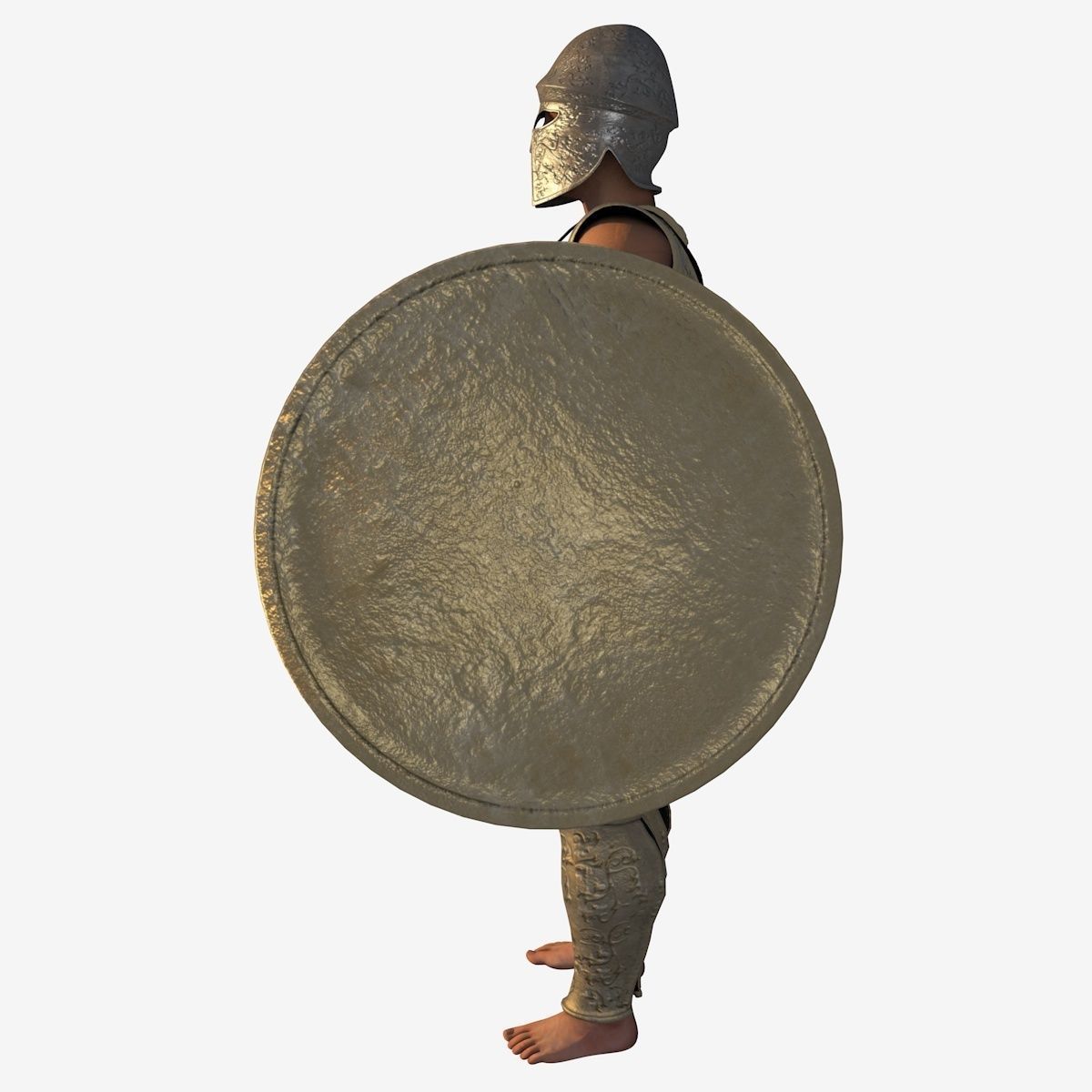 Spartan hoplite 3D model_3
