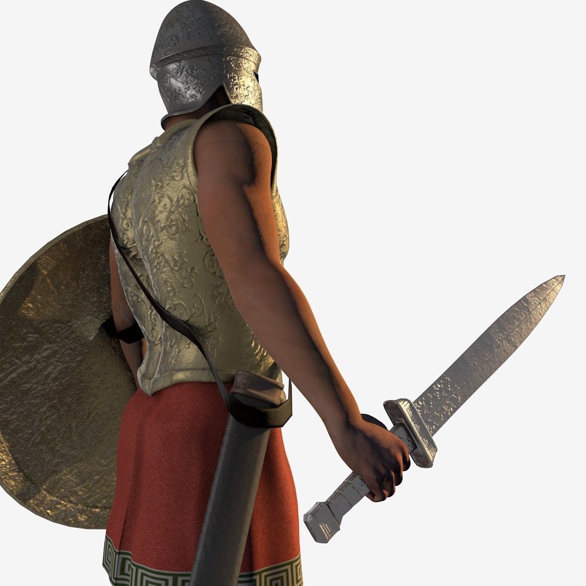 Spartan hoplite 3D model_7