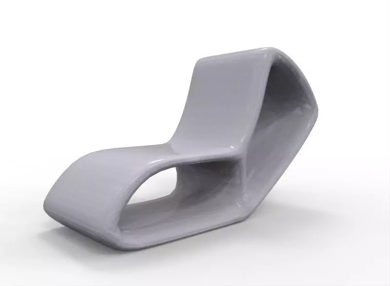 Modern Chair 02 Low-poly 3D model_0