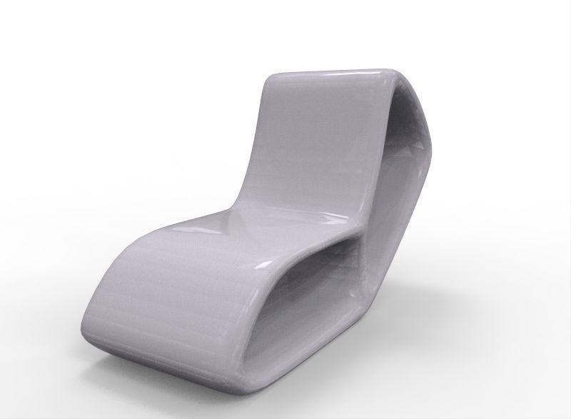 Modern Chair 02 Low-poly 3D model_1