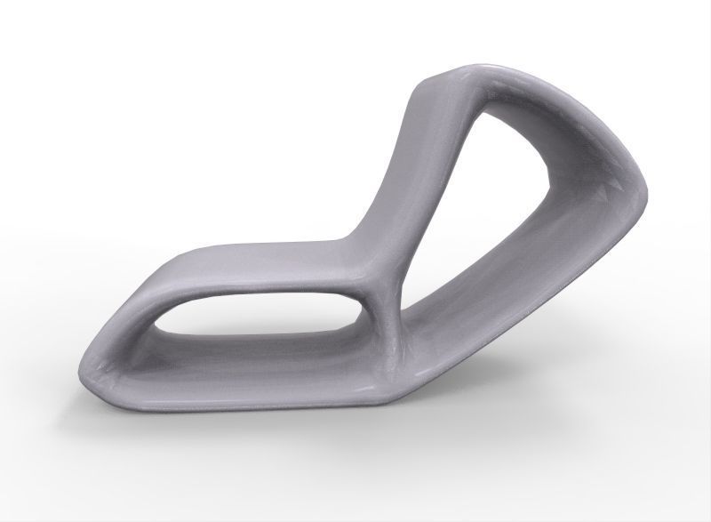 Modern Chair 02 Low-poly 3D model_2