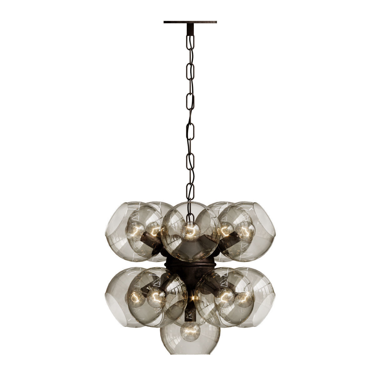 SPHERE CUMULUS GLASS CHANDELIER 7 3D model_1