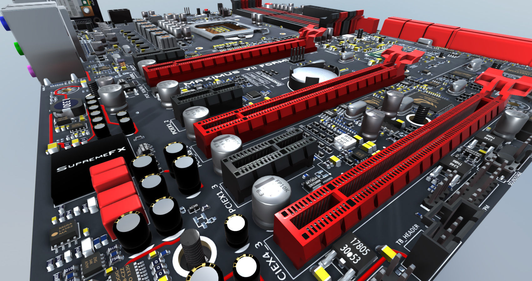 Computer Assembly 2017 game Low-poly 3D model_38