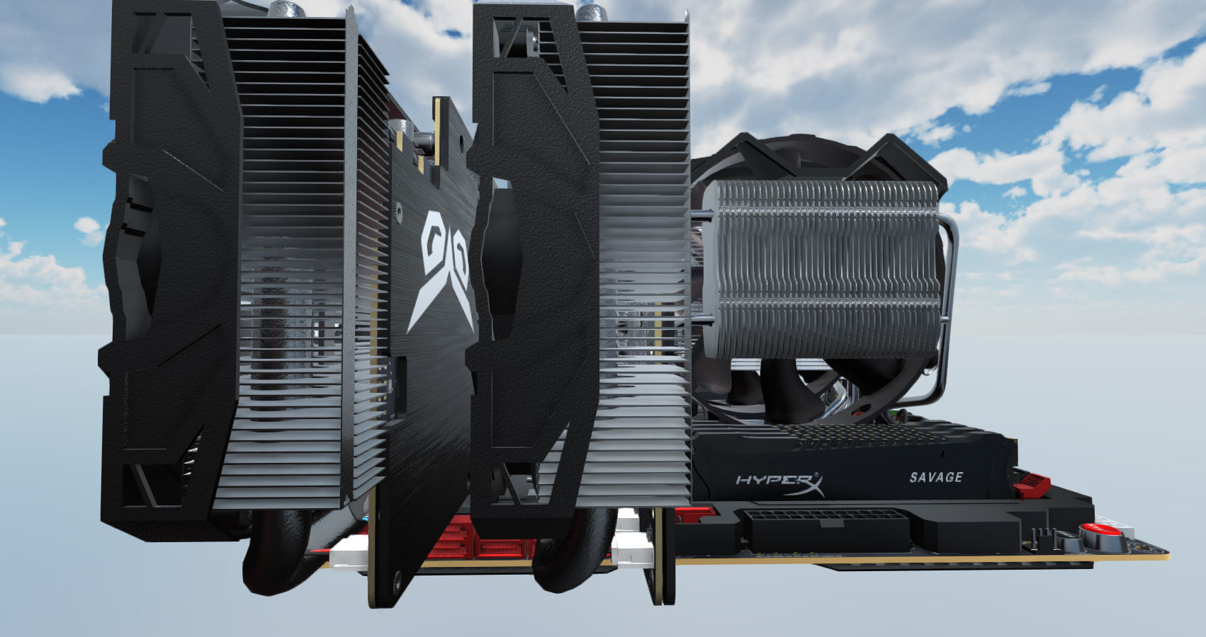 Computer Assembly 2017 game Low-poly 3D model_21