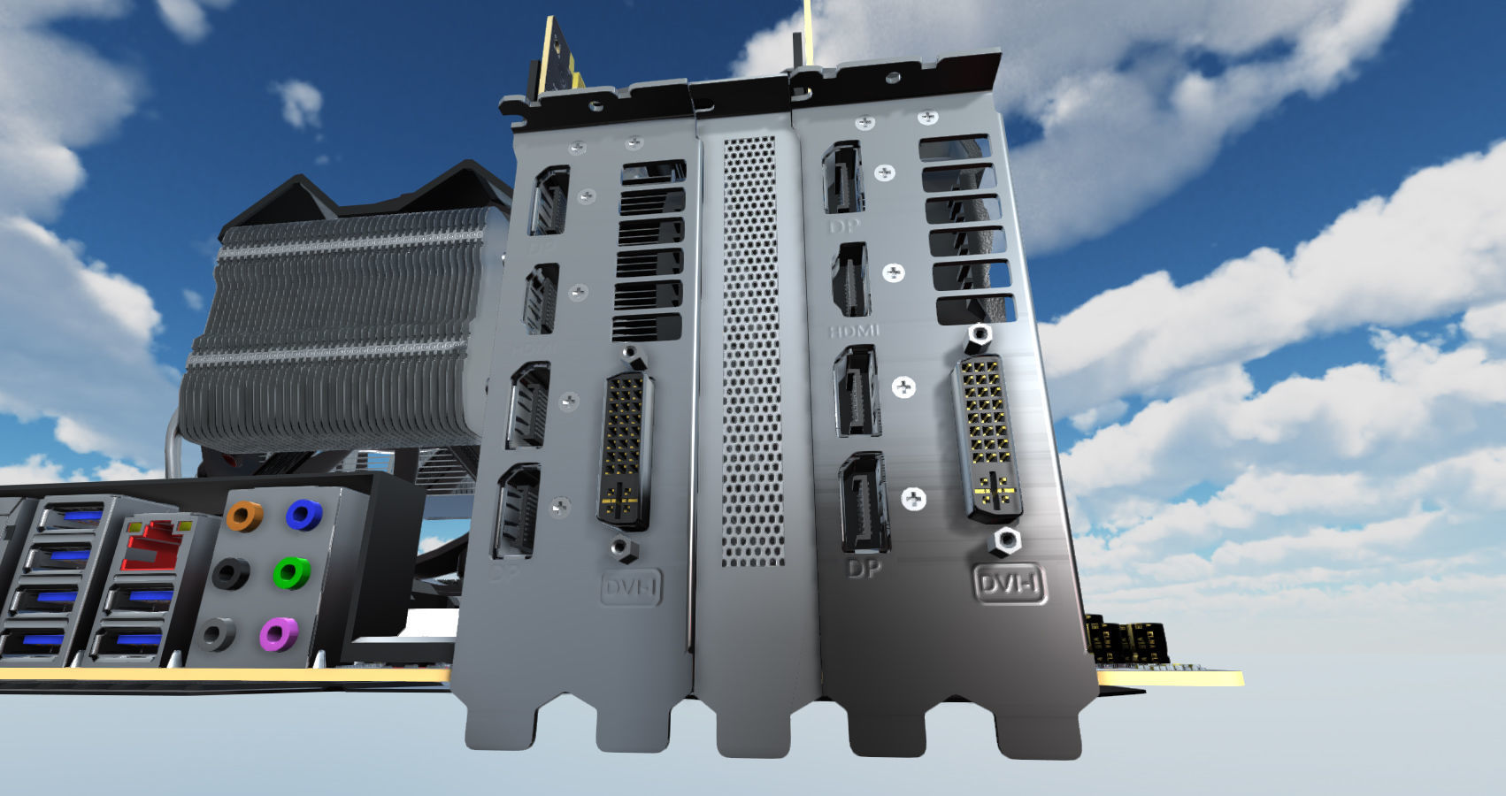 Computer Assembly 2017 game Low-poly 3D model_8