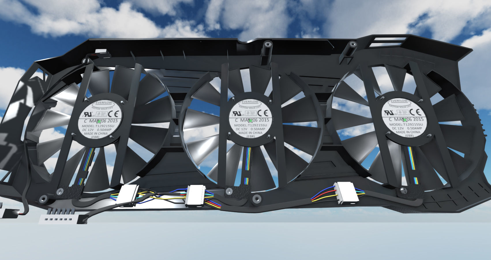 Computer Assembly 2017 game Low-poly 3D model_16