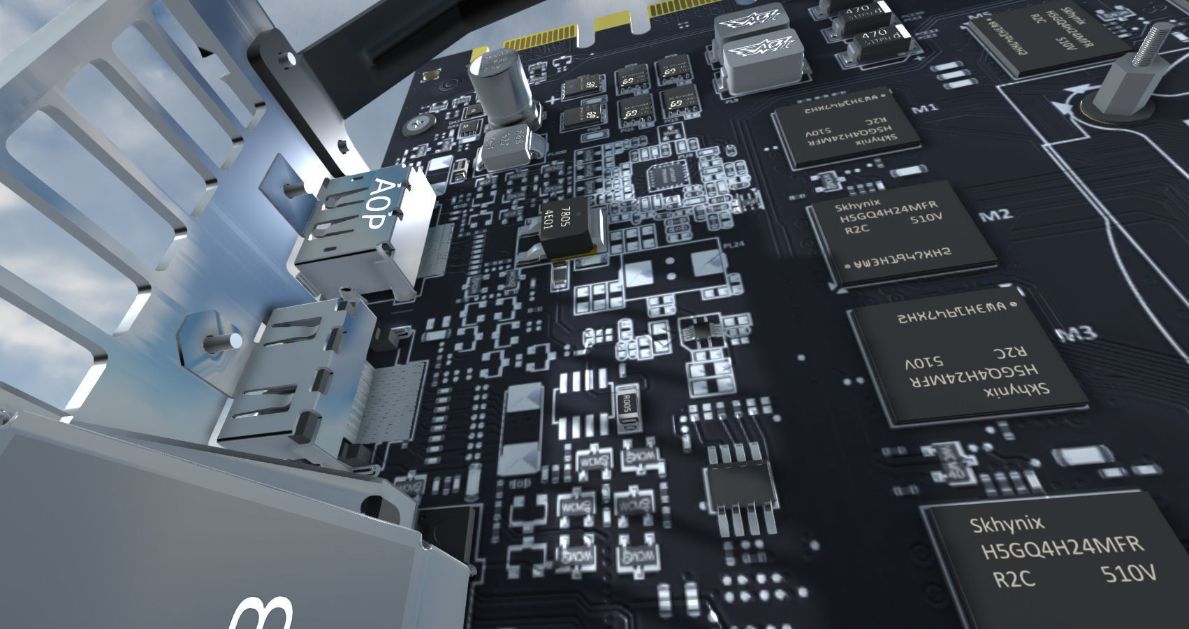 Computer Assembly 2017 game Low-poly 3D model_57