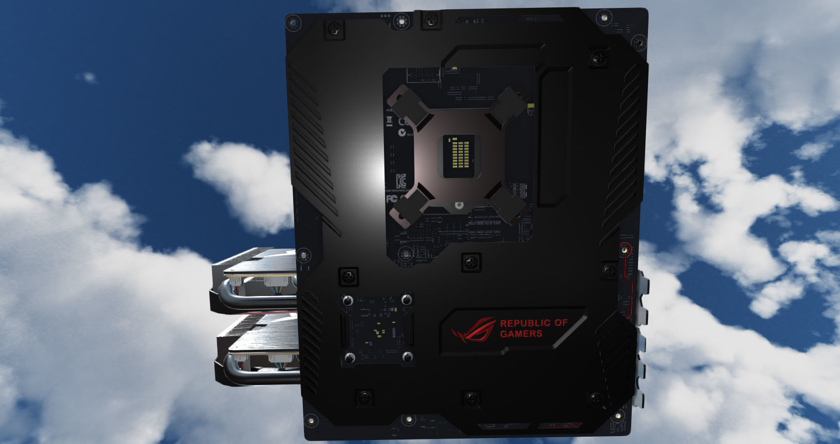 Computer Assembly 2017 game Low-poly 3D model_5