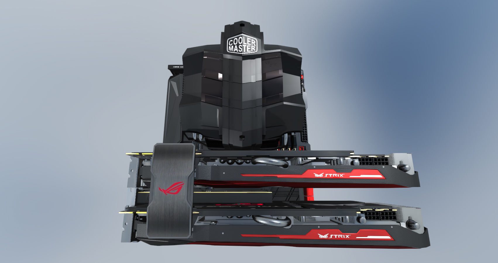 Computer Assembly 2017 game Low-poly 3D model_4