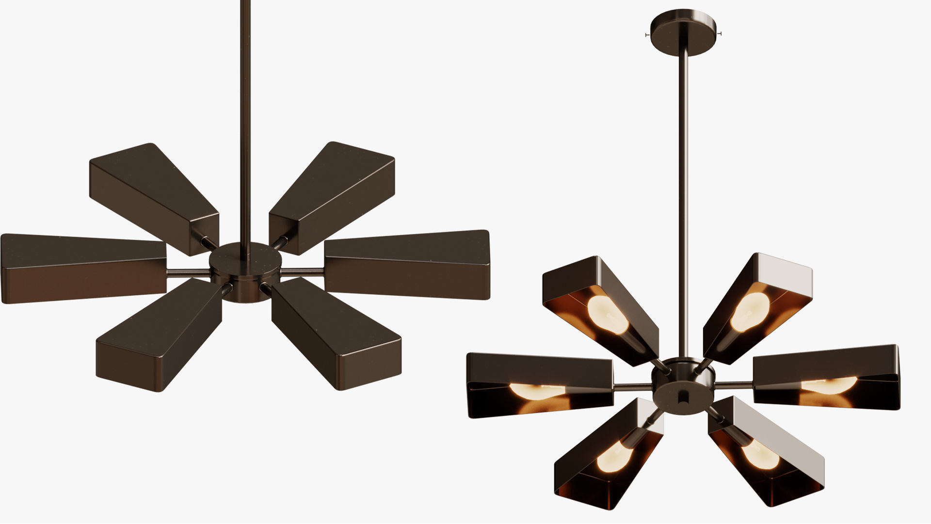 Pendant Svetilnik Helikopter 3D model_2