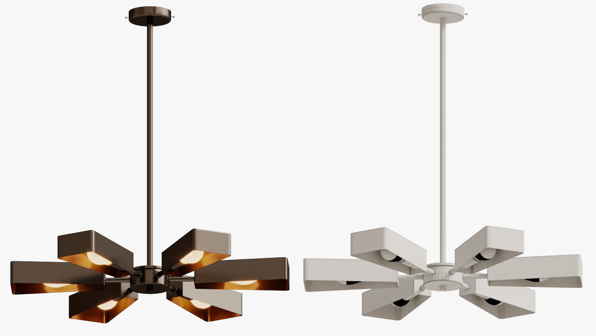 Pendant Svetilnik Helikopter 3D model_11