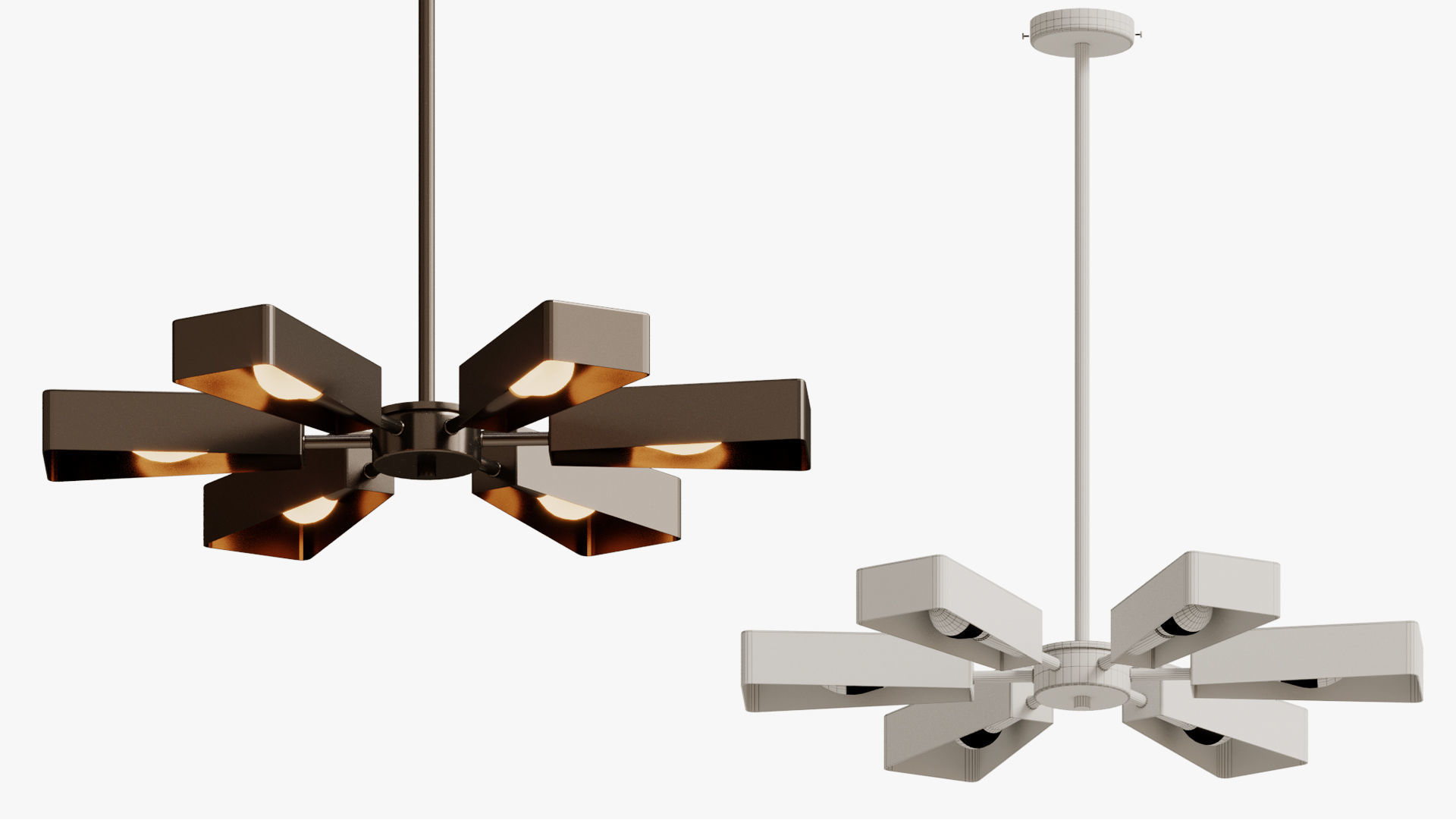 Pendant Svetilnik Helikopter 3D model_10