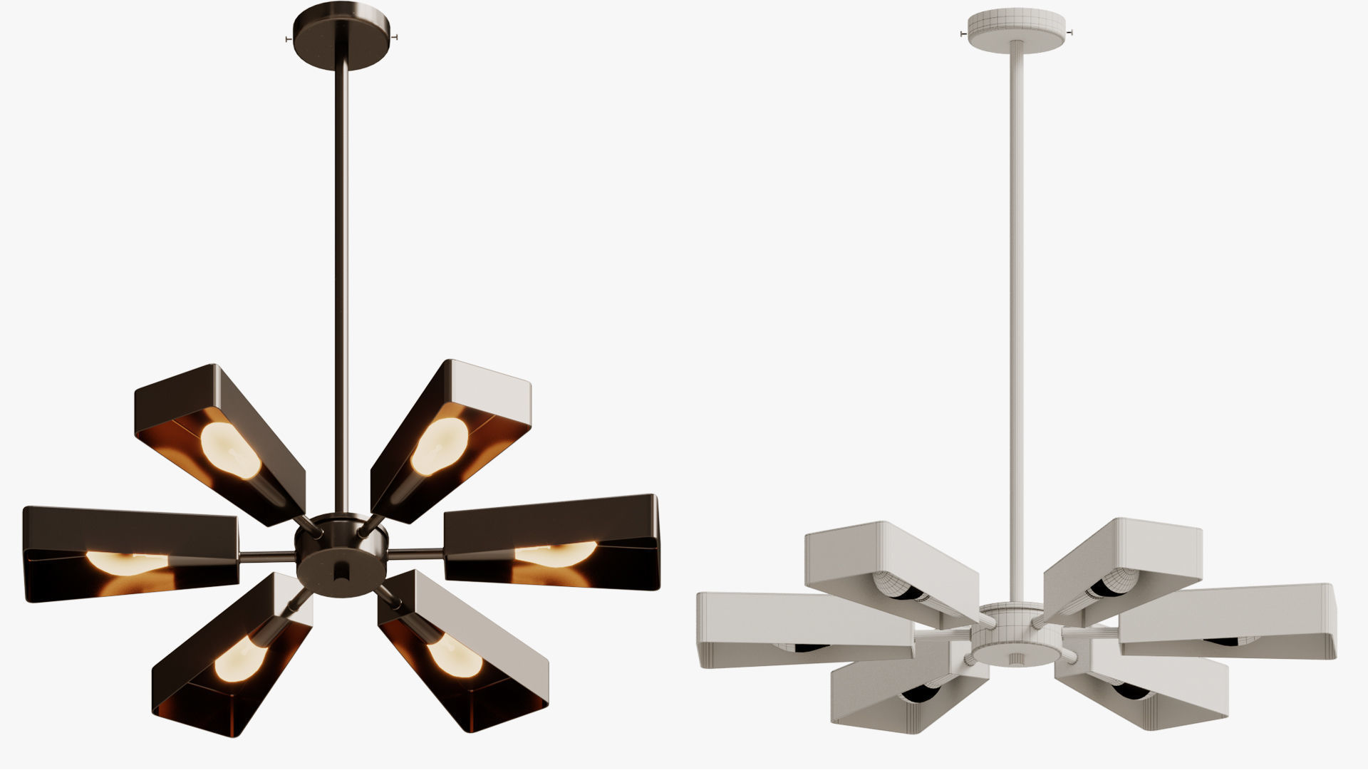 Pendant Svetilnik Helikopter 3D model_9