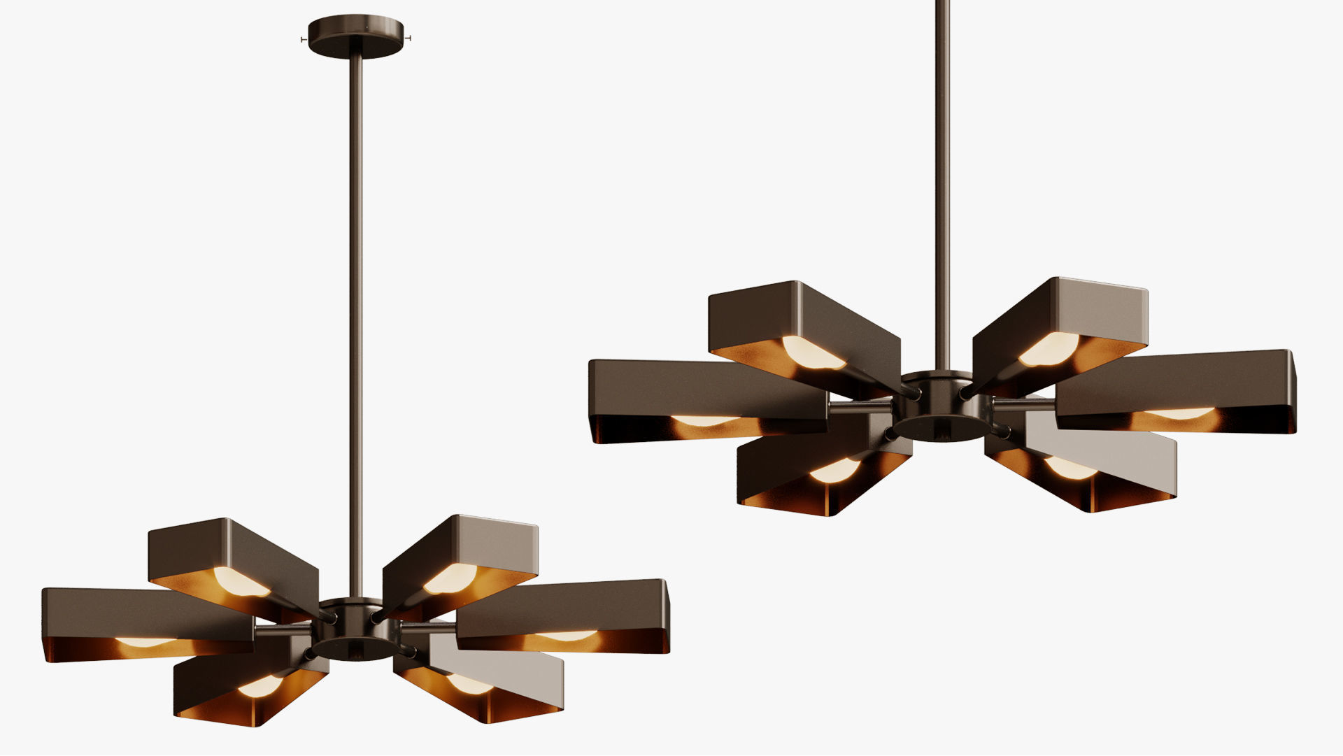 Pendant Svetilnik Helikopter 3D model_1