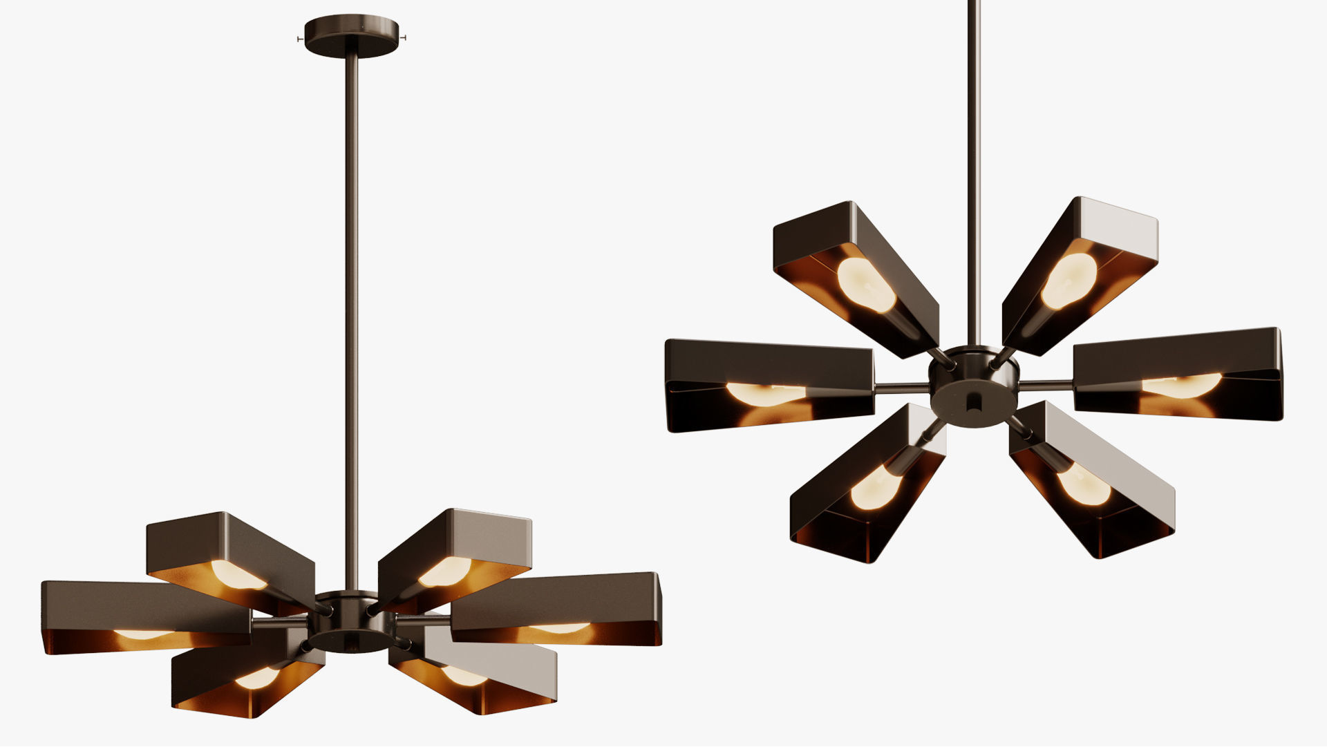 Pendant Svetilnik Helikopter 3D model_4