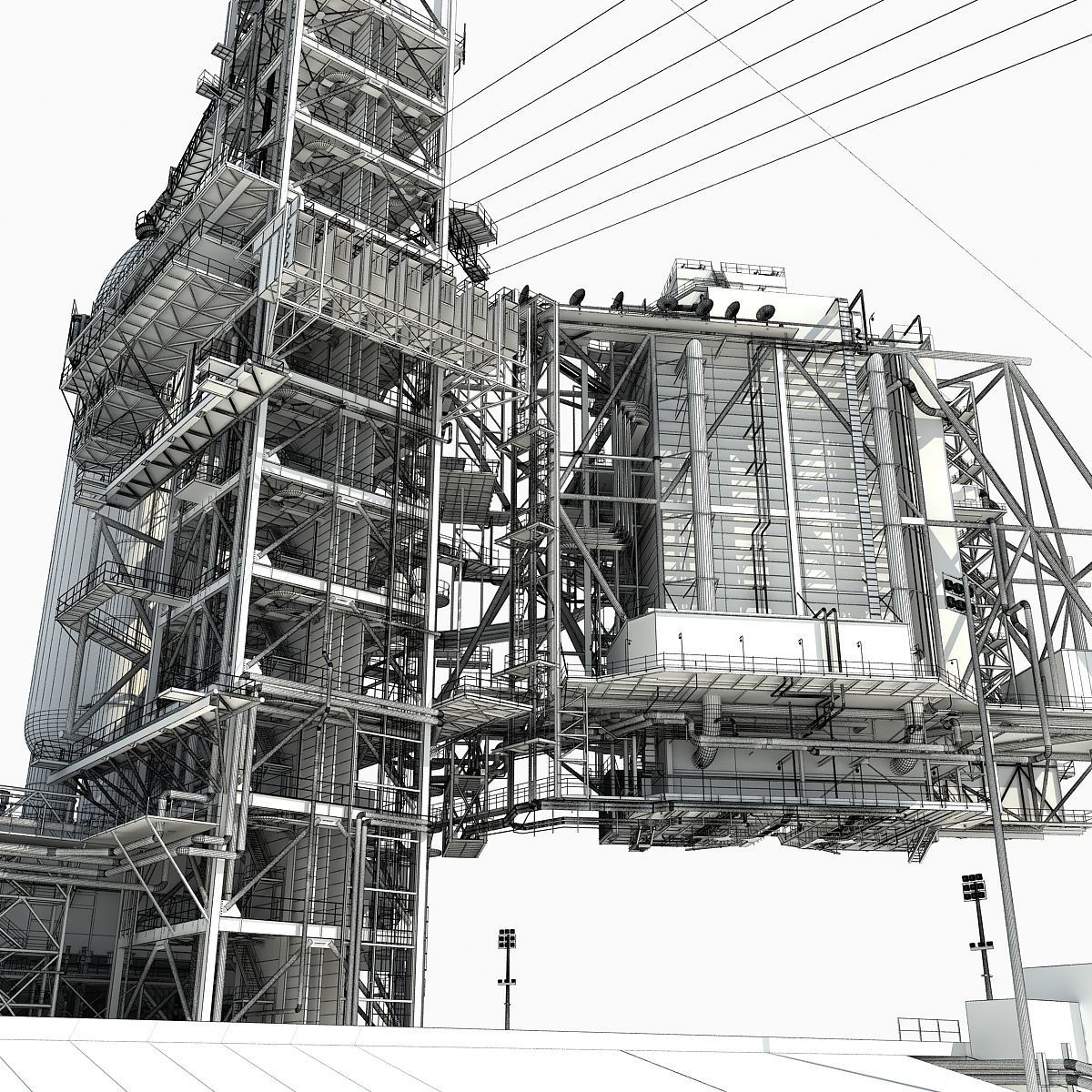Animated KSC Launch Complex 39-A 3D model_32
