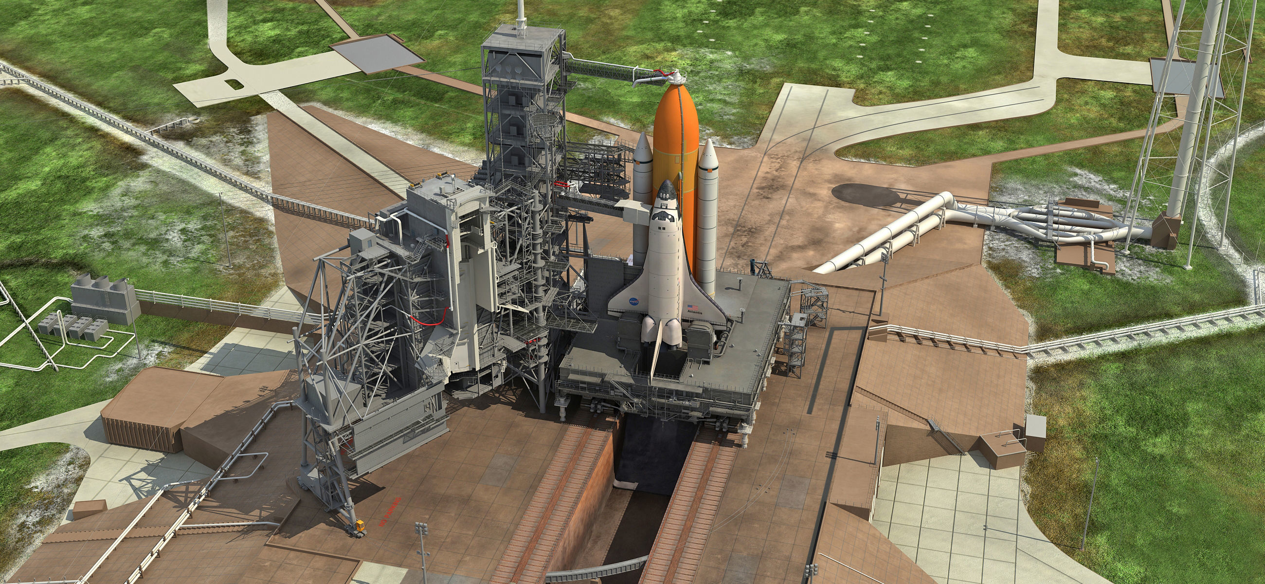 Animated KSC Launch Complex 39-A 3D model_13