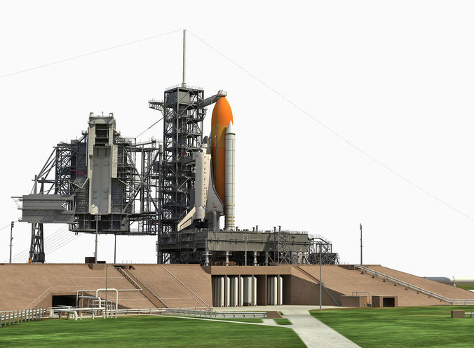 Animated KSC Launch Complex 39-A 3D model