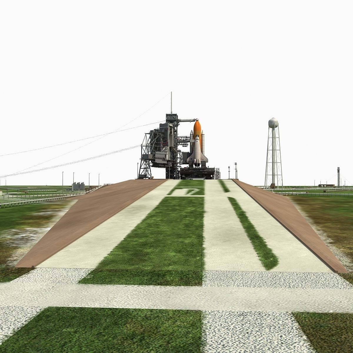 Animated KSC Launch Complex 39-A 3D model_9