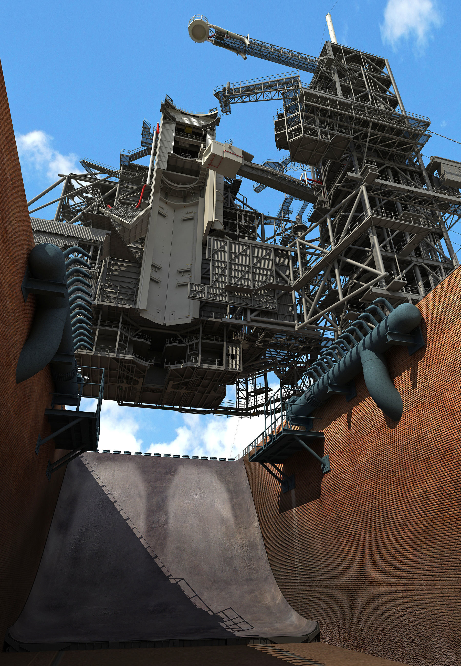Animated KSC Launch Complex 39-A 3D model_25