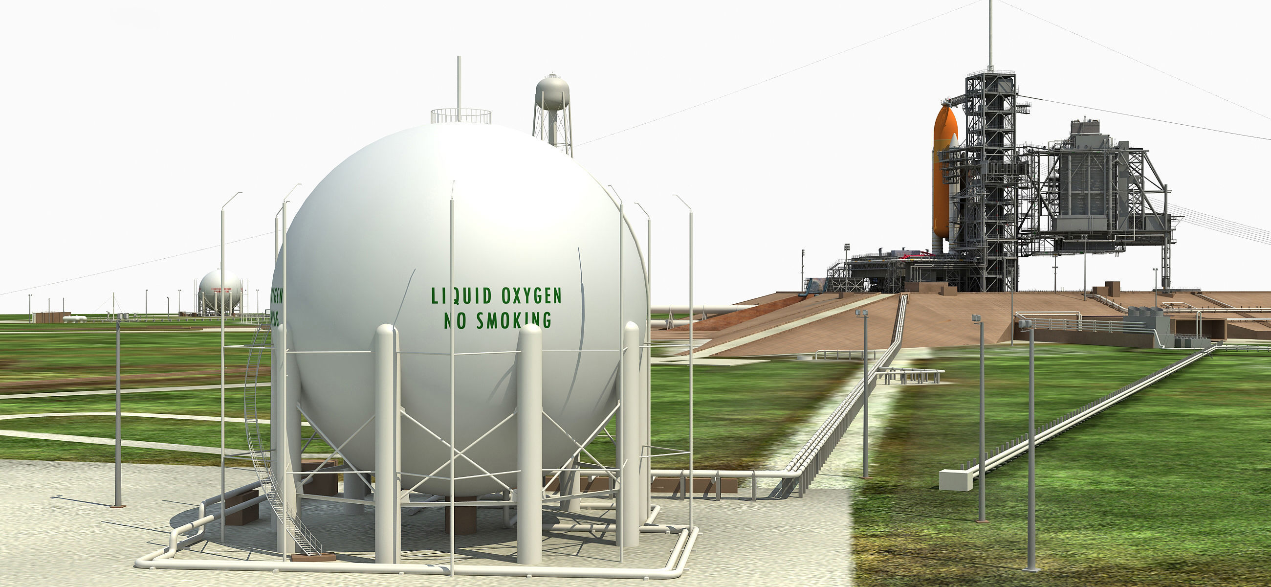 Animated KSC Launch Complex 39-A 3D model_17
