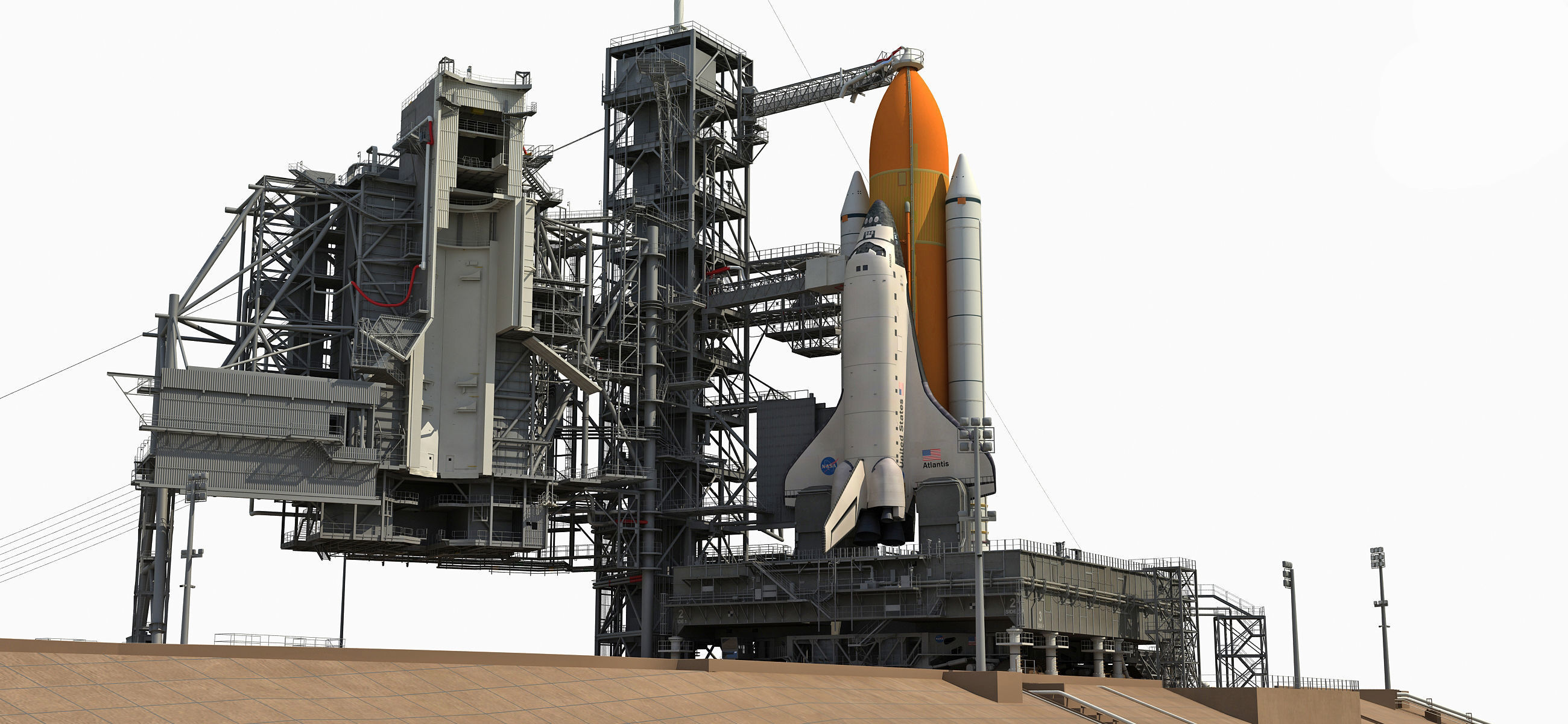 Animated KSC Launch Complex 39-A 3D model_20