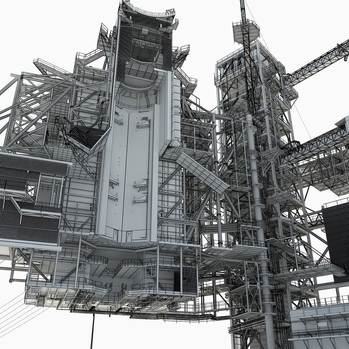Animated KSC Launch Complex 39-A 3D model_33