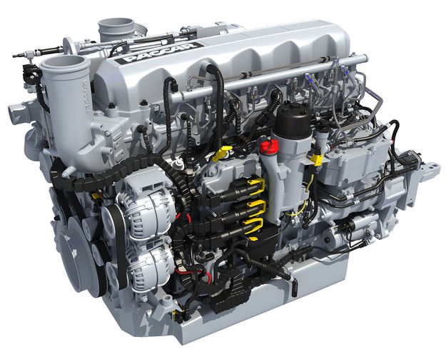 Powertrain Truck Diesel Engine 3D model