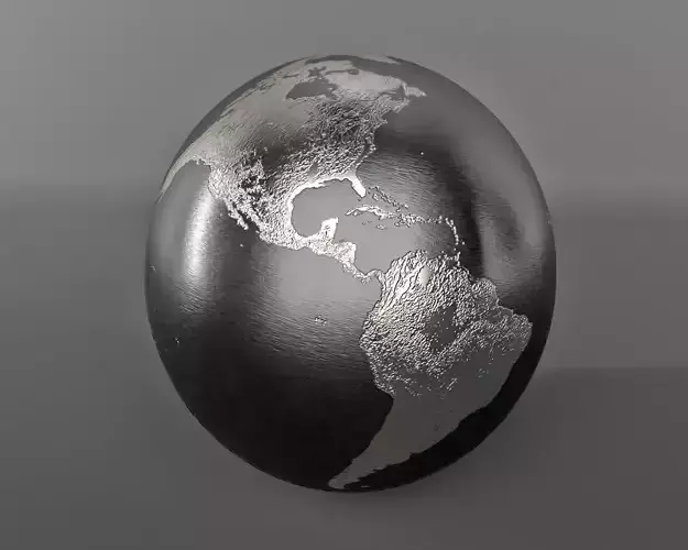 Metal Globe 3D model