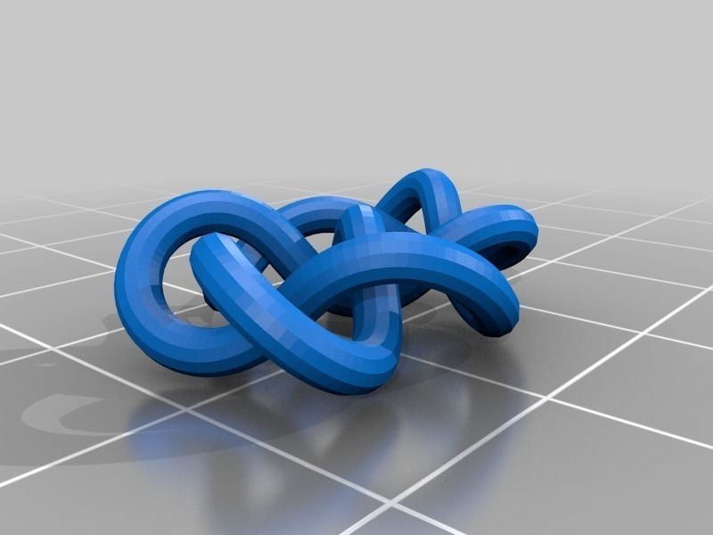 3D-printed Conformations of Knots through 7 Crossings Free 3D print model_42