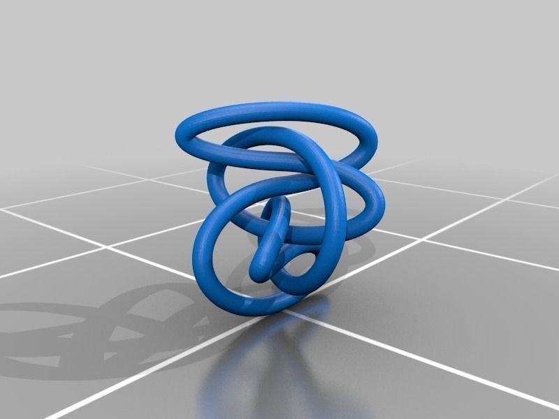 3D-printed Conformations of Knots through 7 Crossings Free 3D print model_40