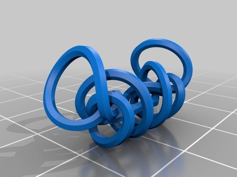 3D-printed Conformations of Knots through 7 Crossings Free 3D print model_21
